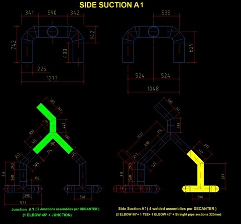 HDPE / PEAD Piping Systems for Decanter & Wastewater Treatment for Brazilian